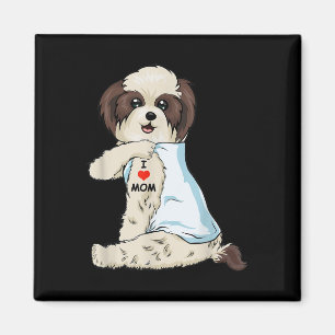 I Liebe Mama Tattoo Shih Tzu Mama Hund Lover Fraue Magnet