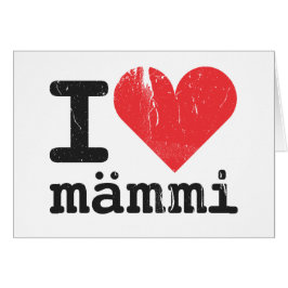 I Liebe Mämmi faltende Karte
