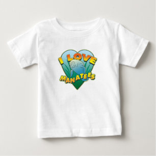 I Liebe Manatees Baby T-shirt