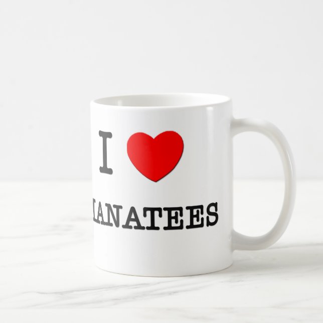 I Liebe MANATIS Kaffeetasse (Rechts)