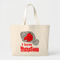I Liebe-Manatis-Taschen-Tasche
