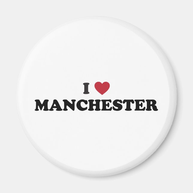 I Liebe Manchester New Hampshire Magnet (Vorne)