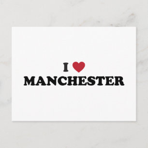 I Liebe Manchester New Hampshire Postkarte