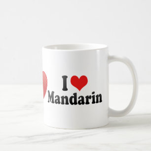 I Liebe-Mandarine Kaffeetasse