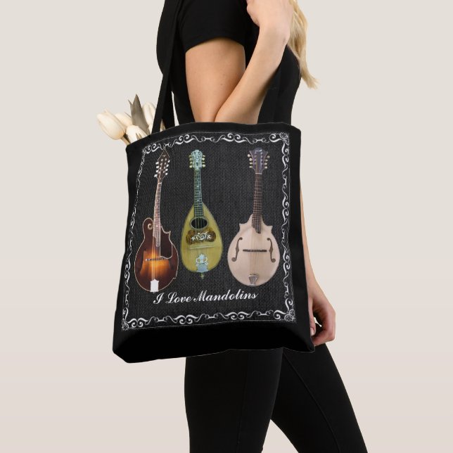 I LIEBE MANDOLINE TOTE BAG TASCHE (Von Nahem)