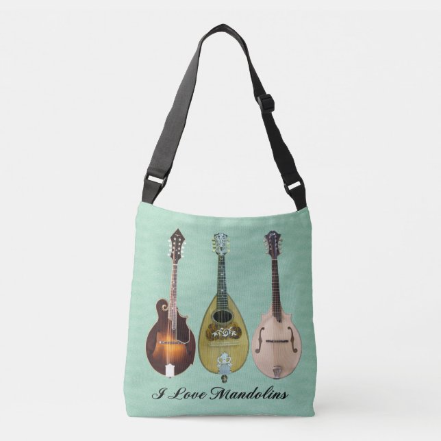 I LIEBE-MANDOLINEN TRAGETASCHEN MIT LANGEN TRÄGERN (Vorderseite)