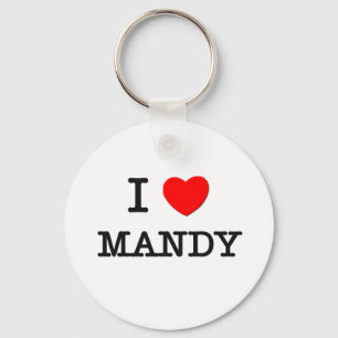 I Liebe Mandy Schlüsselanhänger