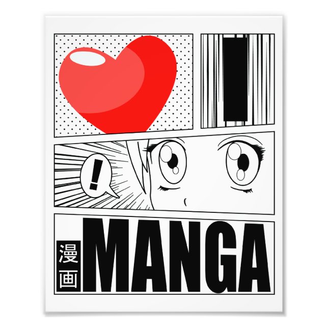I LIEBE MANGA Poster (Vorne)