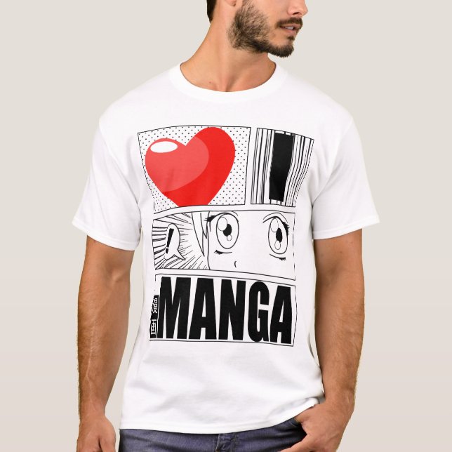 I LIEBE MANGA T - Shirt (Vorderseite)