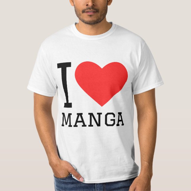 I Liebe Manga T-Shirt (Vorderseite)