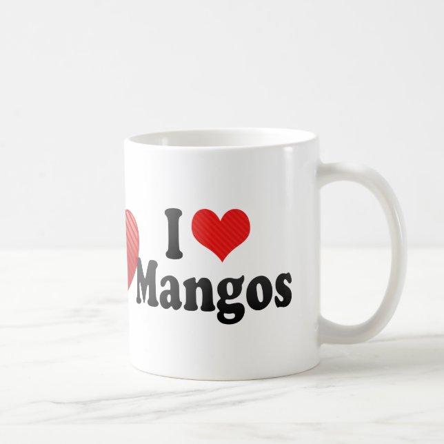 I Liebe-Mangos Kaffeetasse (Rechts)