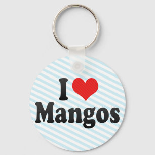 I Liebe-Mangos Schlüsselanhänger
