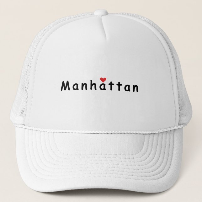I Liebe Manhattan Truckerkappe (Vorderseite)