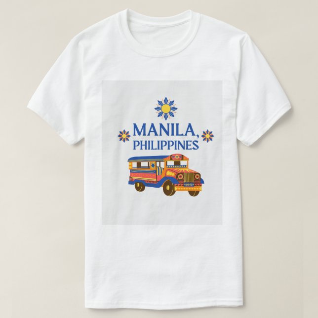 I Liebe manila PHILIPPINES T-Shirt (Design vorne)