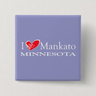 I Liebe Mankato Minnesota Button