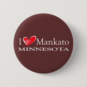 I Liebe Mankato Minnesota Button