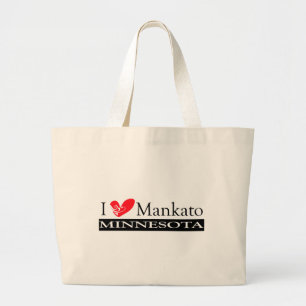 I Liebe Mankato Minnesota Jumbo Stoffbeutel