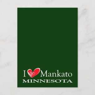 I Liebe Mankato Minnesota Postkarte
