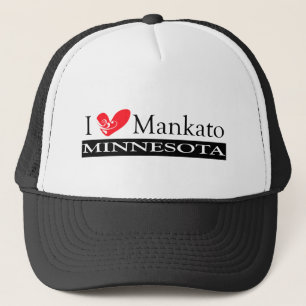 I Liebe Mankato Minnesota Truckerkappe