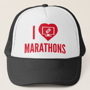 I Liebe Marathons Truckerkappe