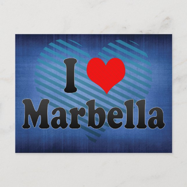 I Liebe Marbella, Spanien Postkarte (Vorderseite)