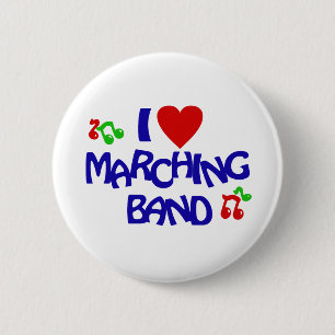 I Liebe Marching Band Button