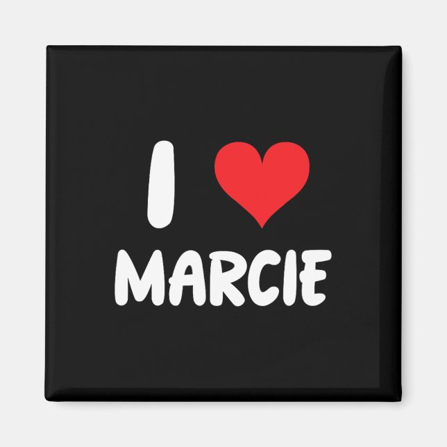I Liebe Marcie - Herz - Name Magnet (Vorne)