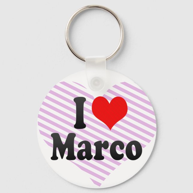 I Liebe Marco Schlüsselanhänger (Vorderseite)