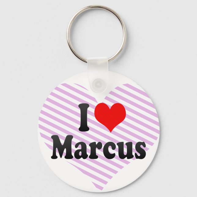 I Liebe Marcus Schlüsselanhänger (Vorderseite)
