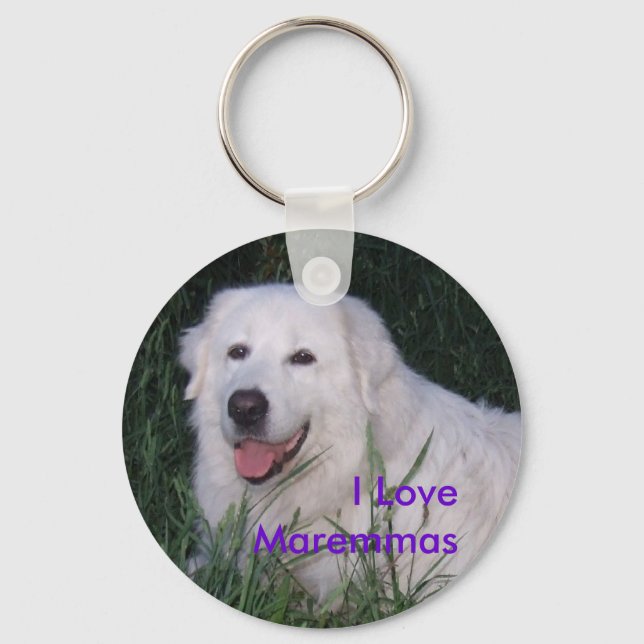 I Liebe Maremmas Schlüsselanhänger (Vorderseite)
