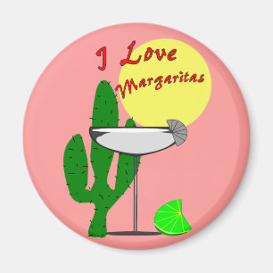 I Liebe margaritas - Margarita Liebhaber T - Shirt Magnet