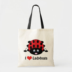 I Liebe-Marienkäfer-Tasche Tragetasche