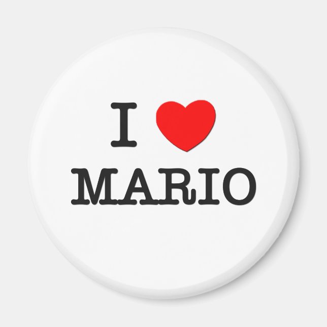 I Liebe Mario Magnet (Vorne)