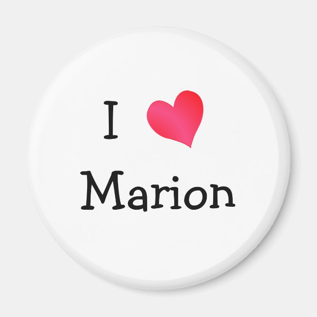 I Liebe Marion Magnet (Vorne)