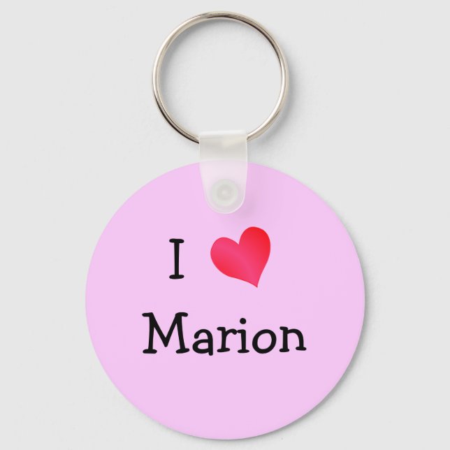 I Liebe Marion Schlüsselanhänger (Vorderseite)