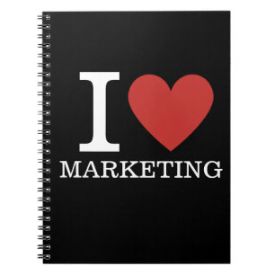 I ❤️ Liebe Marketing - Marketing Dept - Notebook Notizblock