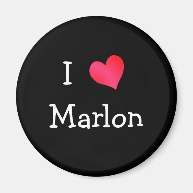 I Liebe Marlon Magnet (Vorne)
