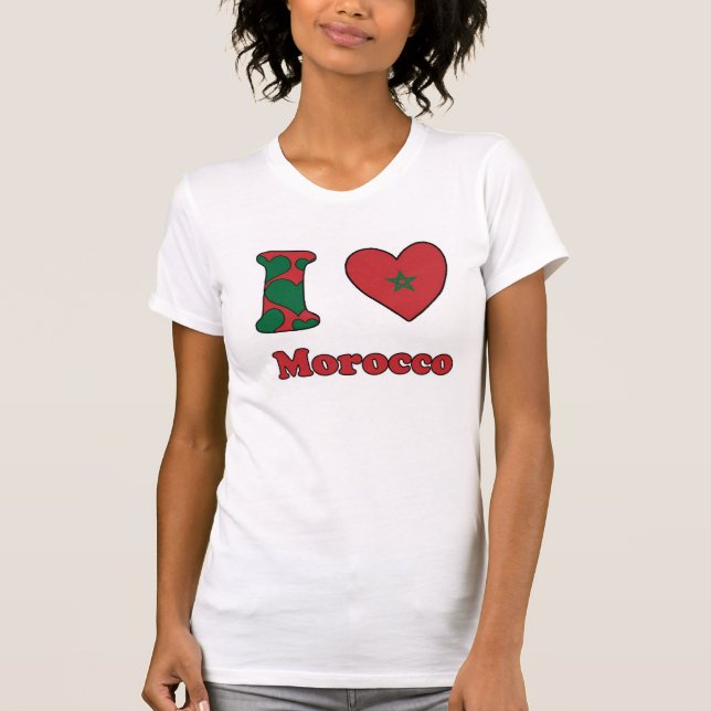 I Liebe Marokko T-Shirt (Vorderseite)
