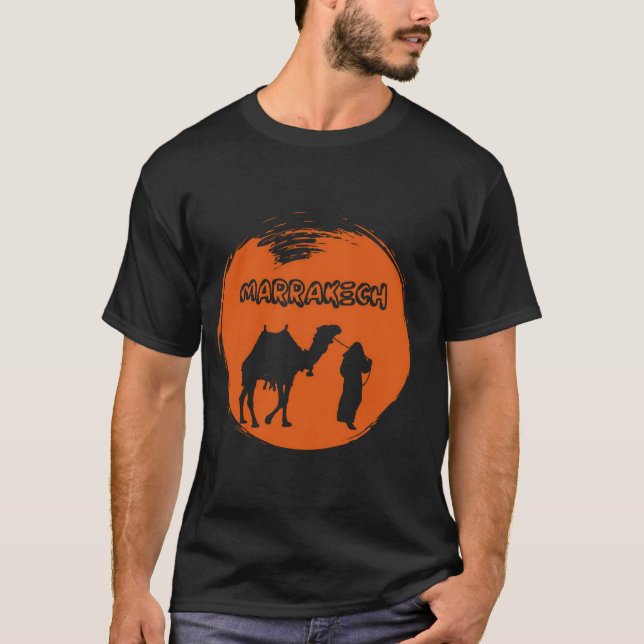 I Liebe Marrakesch, Liebe Marrakesch, Marokko, Rot T-Shirt (Vorderseite)