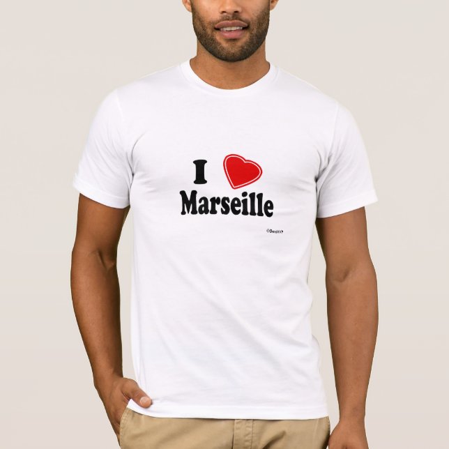 I Liebe Marseille T-Shirt (Vorderseite)