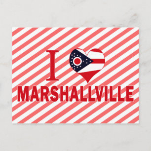 I Liebe Marshallville, Ohio Postkarte