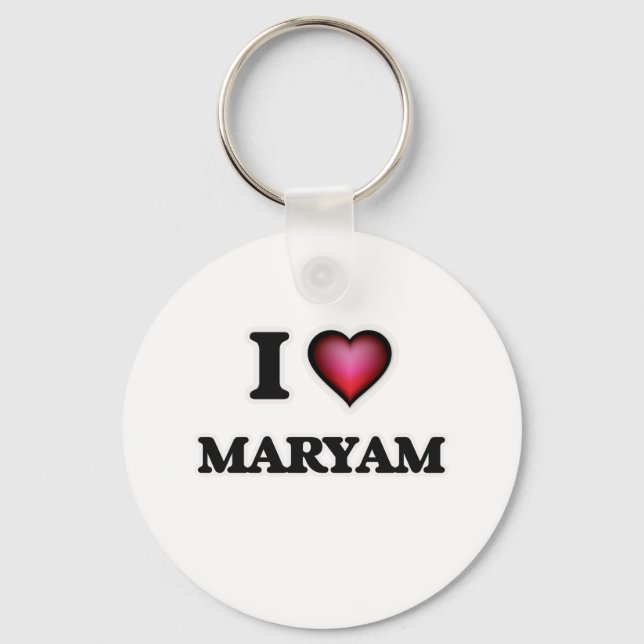 I Liebe Maryam Schlüsselanhänger (Vorderseite)
