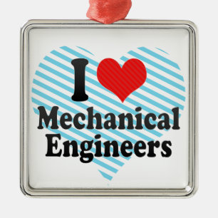 I Liebe-Maschinenbauingenieure Ornament Aus Metall