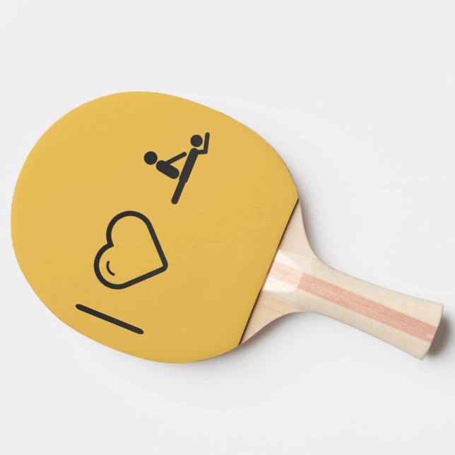 I Liebe-Massage Tischtennis Schläger (Seitenansicht)