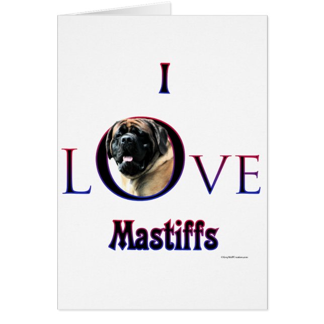 I Liebe Mastiffs Aprikose (Vorne)