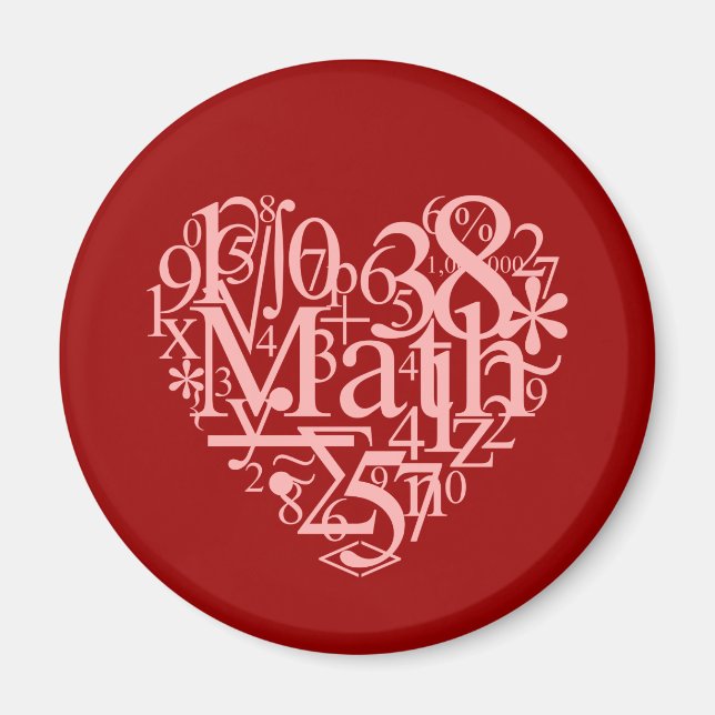 I Liebe Math Magnet (Vorne)
