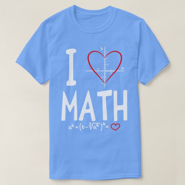 I Liebe Math TShirt (Design vorne)