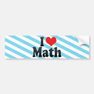 I Liebe-Mathe Autoaufkleber