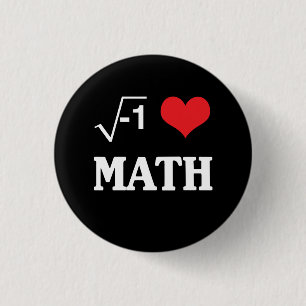 I Liebe-Mathe Button