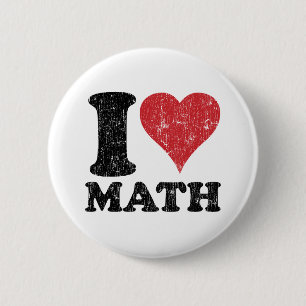 I Liebe-Mathe Button